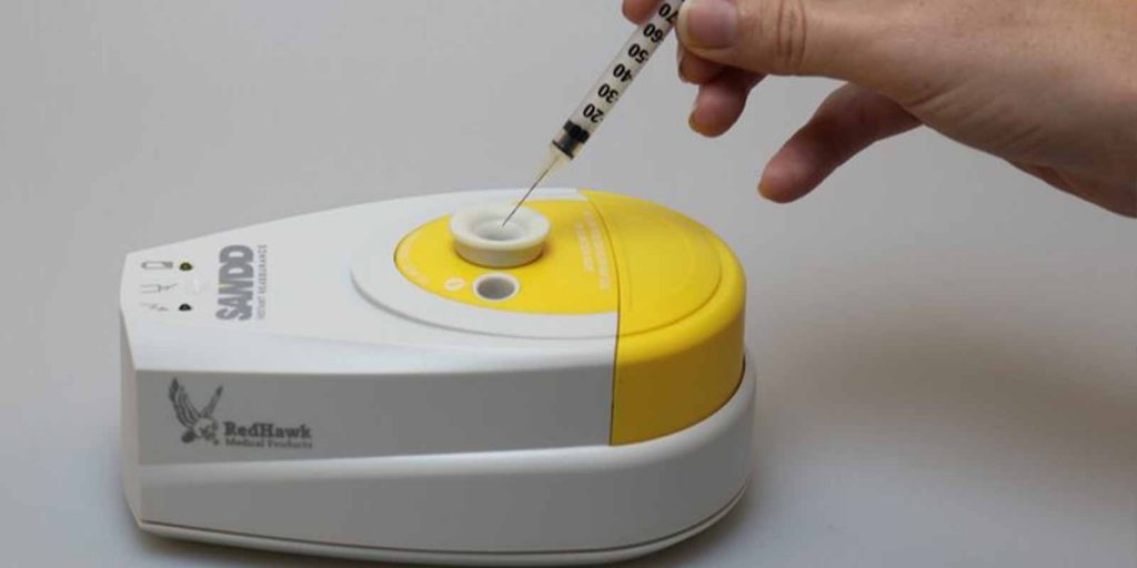 SANDD-mini™-Sharps-and-Needle-Destruction-Device