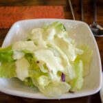 Fresh iceberg lettuce salad
